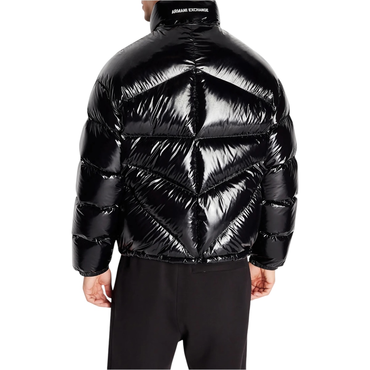 Foto 6 pulgar | Chamarra Armani Exchange Negro Casual Erkek Mont
