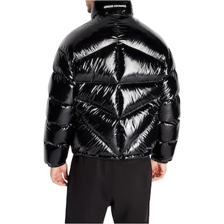 Foto 5 | Chamarra Armani Exchange Negro Casual Erkek Mont