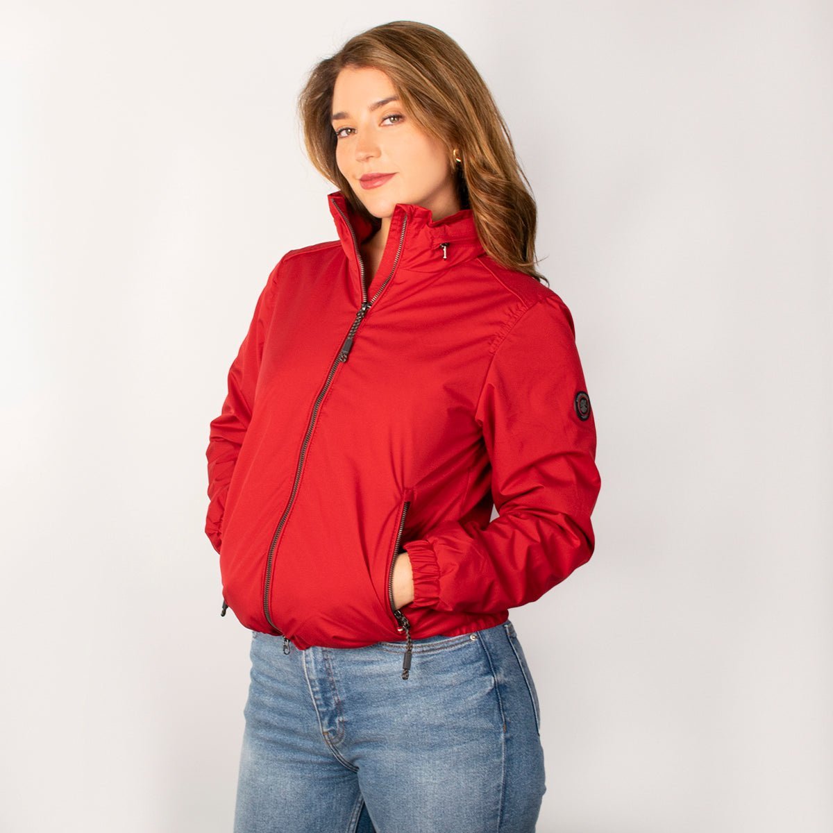 Foto 1 | Chamarra Para Mujer Bomber Casual Con Gorro Oculto Greenlander