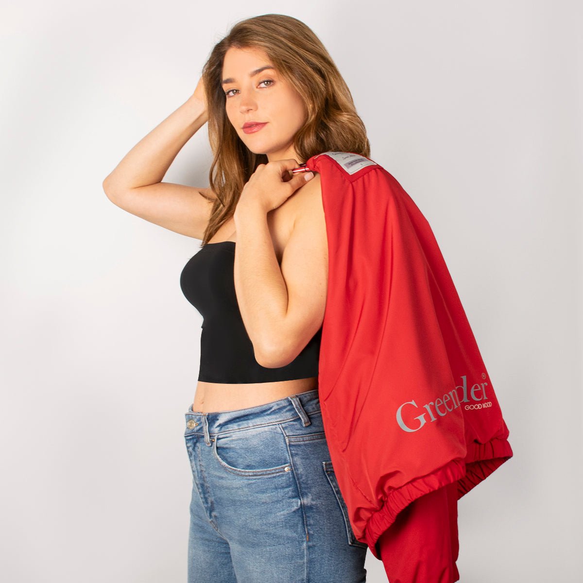 Foto 2 | Chamarra Para Mujer Bomber Casual Con Gorro Oculto Greenlander