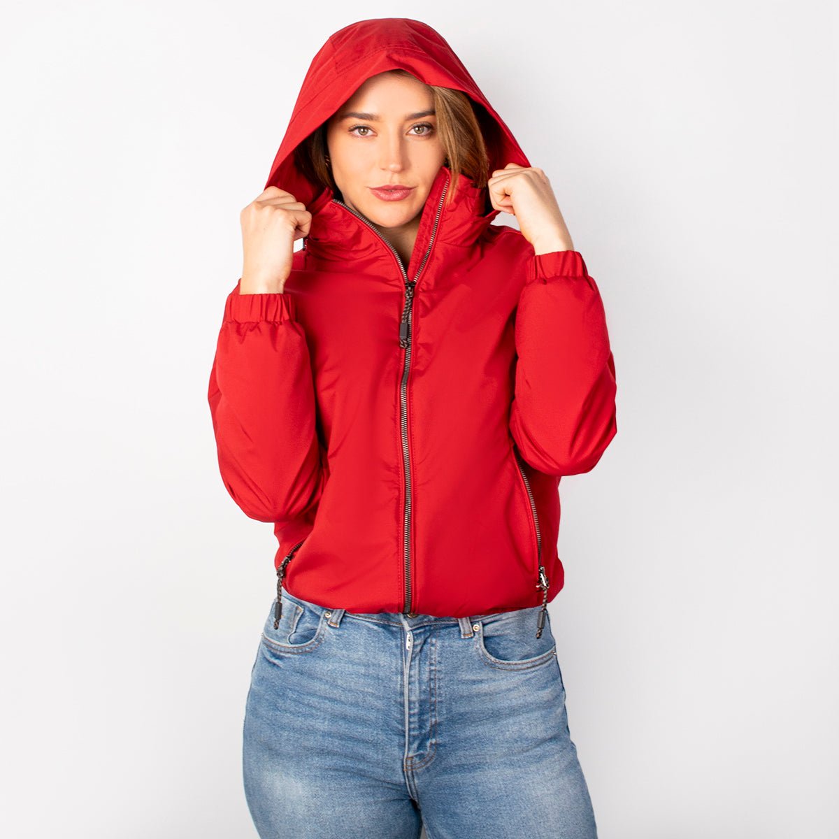 Foto 4 | Chamarra Para Mujer Bomber Casual Con Gorro Oculto Greenlander