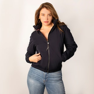 Foto 1 | Chamarra Para Mujer Bomber Casual Con Gorro Oculto Greenlander