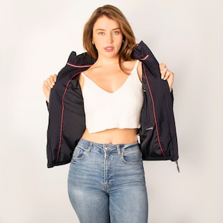 Foto 2 | Chamarra Para Mujer Bomber Casual Con Gorro Oculto Greenlander