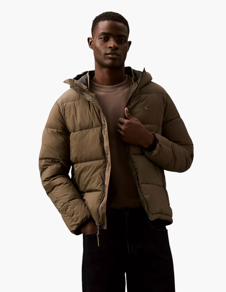 Foto 1 | Chamarra Calvin Klein Puffer De Invierno Casual Para Hombre