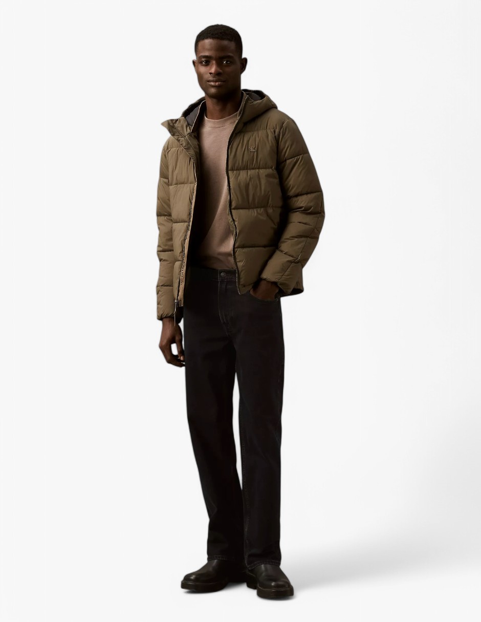 Foto 3 | Chamarra Calvin Klein Puffer De Invierno Casual Para Hombre