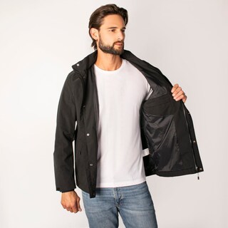 Foto 2 | Chamarra Greenlander Impermeable Casual Con Capucha Y Bolsillos Internos Cierre Frontal Y Ajuste Moderno Para Hombre