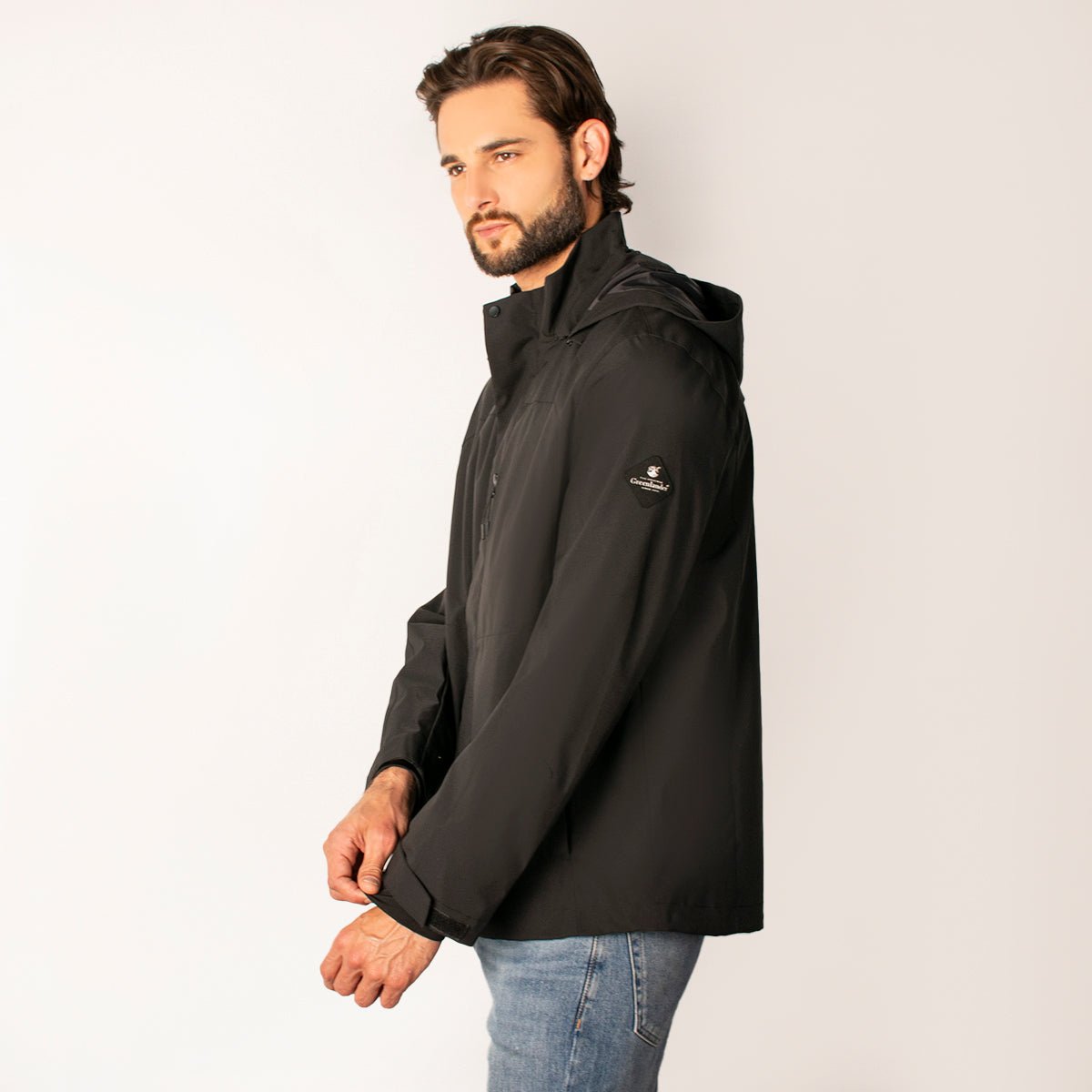 Foto 4 pulgar | Chamarra Greenlander Impermeable  Casual Con Capucha Y Bolsillos Internos  Cierre Frontal Y Ajuste Moderno Para Hombre