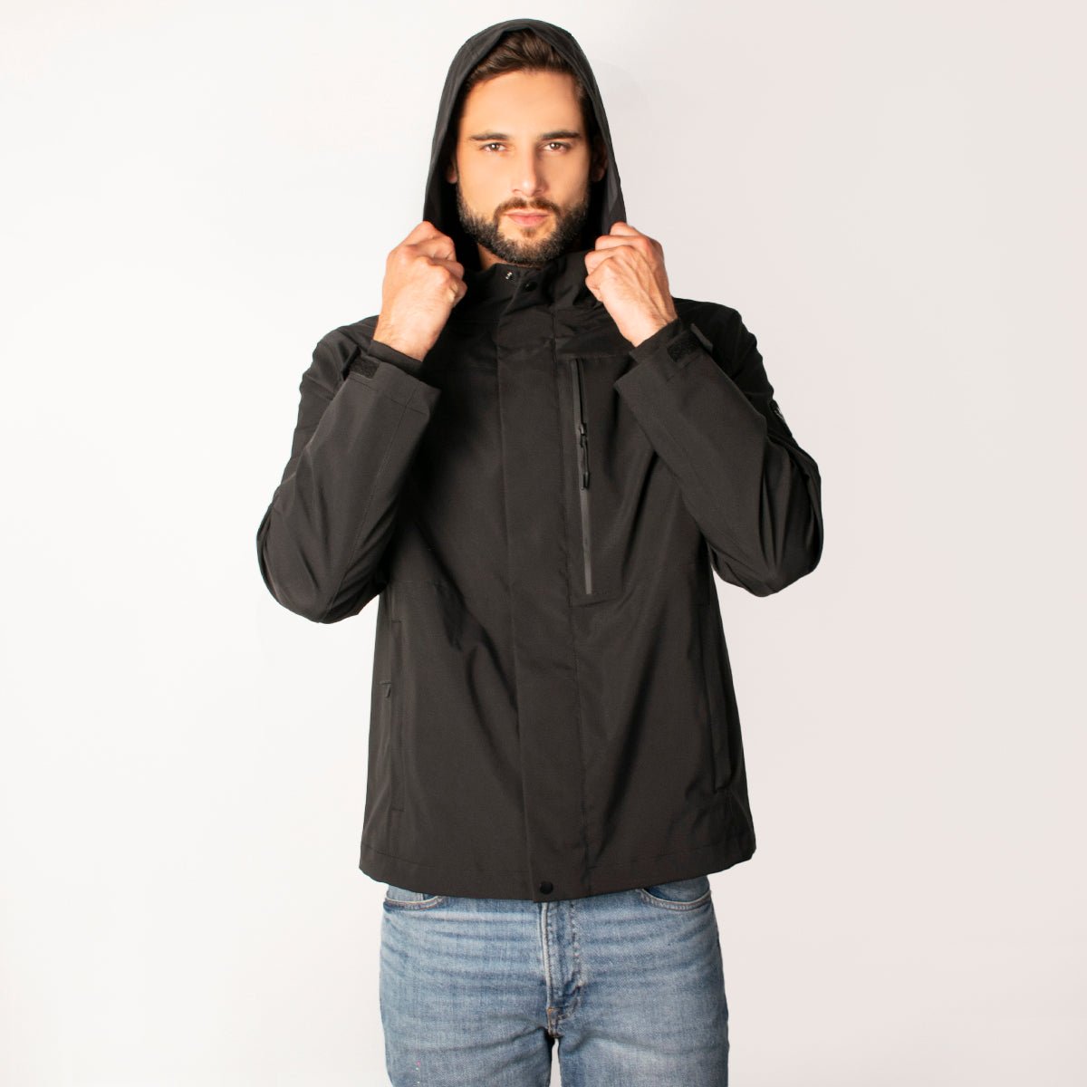 Foto 5 pulgar | Chamarra Greenlander Impermeable  Casual Con Capucha Y Bolsillos Internos  Cierre Frontal Y Ajuste Moderno Para Hombre