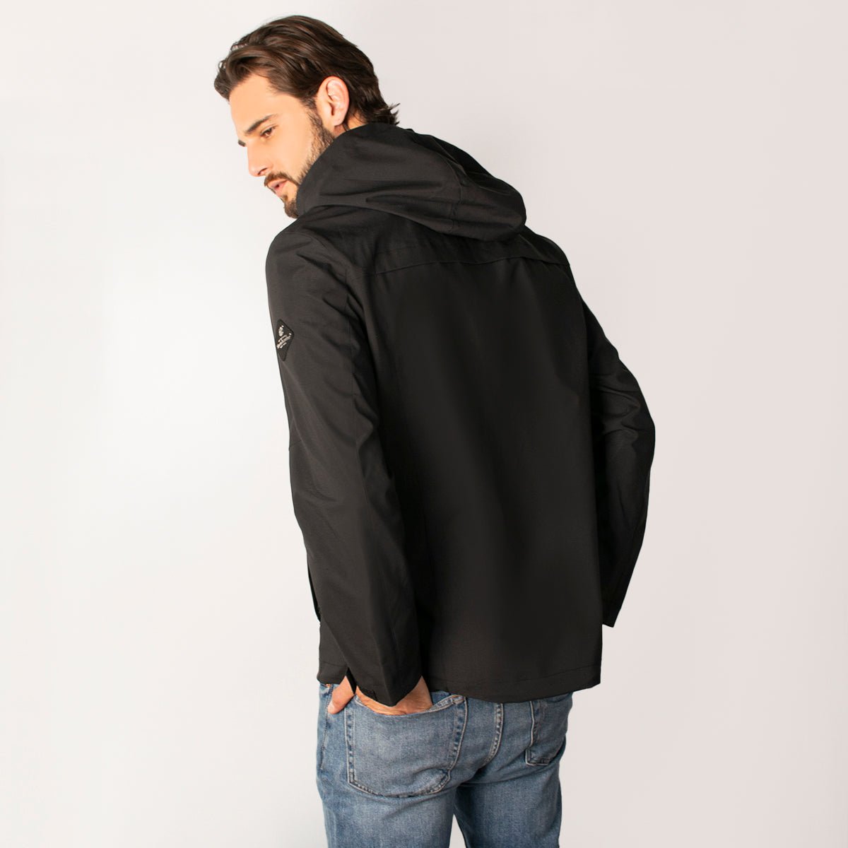 Foto 6 pulgar | Chamarra Greenlander Impermeable  Casual Con Capucha Y Bolsillos Internos  Cierre Frontal Y Ajuste Moderno Para Hombre