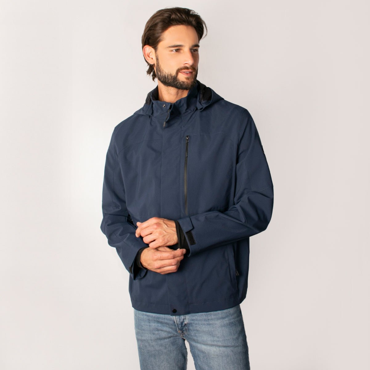 Foto 8 pulgar | Chamarra Greenlander Impermeable  Casual Con Capucha Y Bolsillos Internos  Cierre Frontal Y Ajuste Moderno Para Hombre