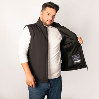 Foto 2 | Chaleco Greenlander Softshell Impermeable, Ligero Y Térmico Con Cierre Y Bolsillos Funcionales Tallas Extra Para Hom
