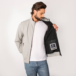 Foto 2 | Chamarra Greenlander Tipo Bomber Casual, Ligera Y Con Bolsillos, Estilo Urbano Con Cierre Frontal Para Hombre