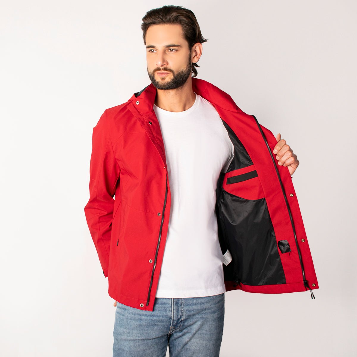 Foto 3 pulgar | Chamarra Greenlander Impermeable  Casual Con Capucha Y Bolsillos Internos  Cierre Frontal Y Ajuste Moderno Para Hombre
