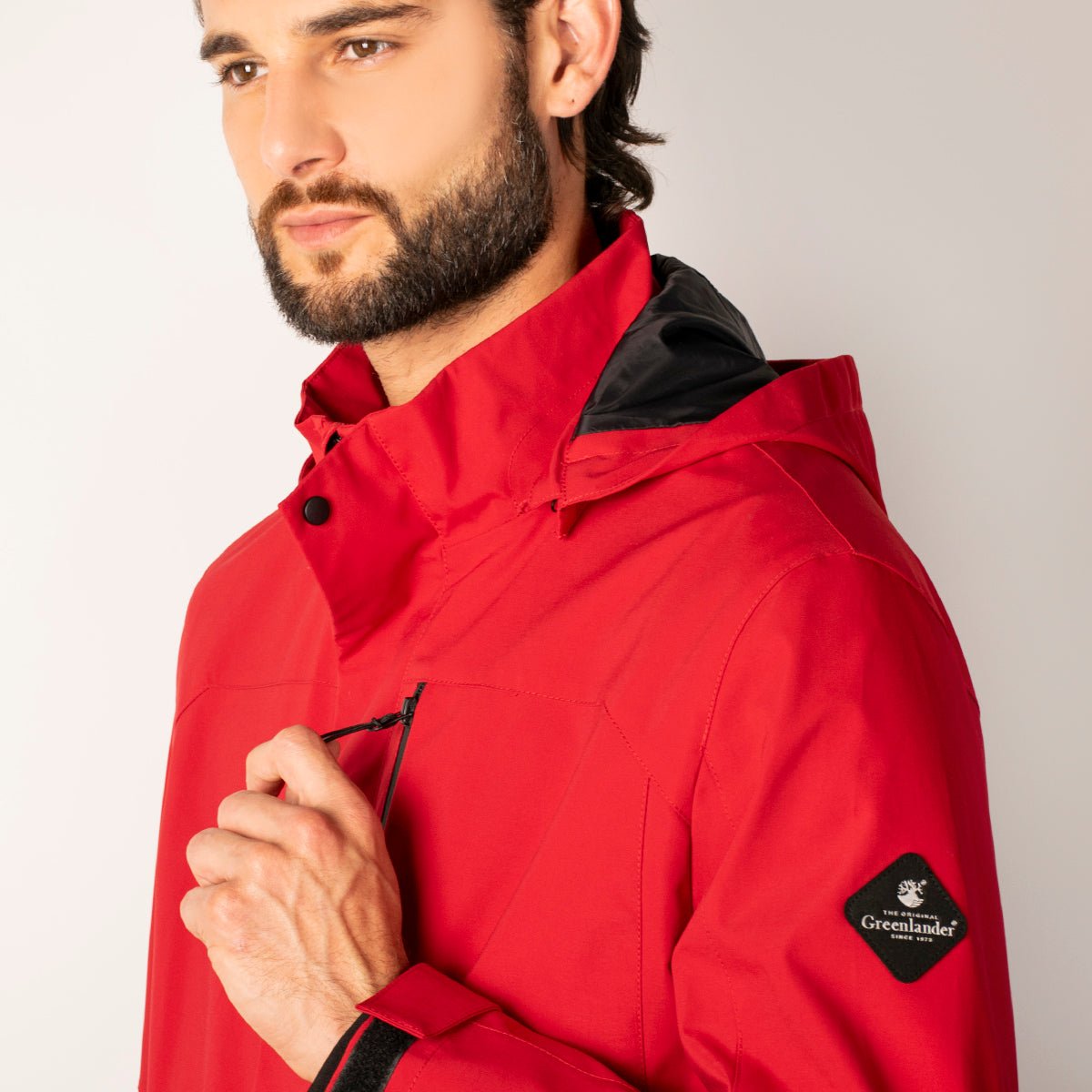 Foto 7 pulgar | Chamarra Greenlander Impermeable  Casual Con Capucha Y Bolsillos Internos  Cierre Frontal Y Ajuste Moderno Para Hombre