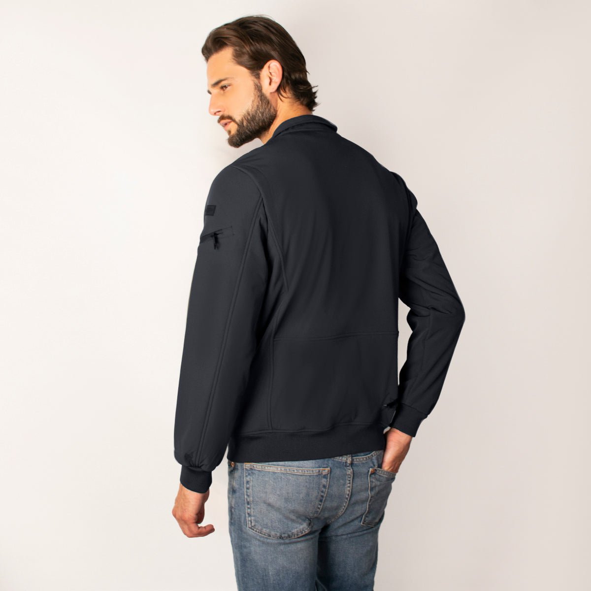 Foto 4 pulgar | Chamarra Greenlander Tipo Bomber    Casual, Ligera Y Con Bolsillos, Estilo Urbano Con Cierre Frontal Para Hombre