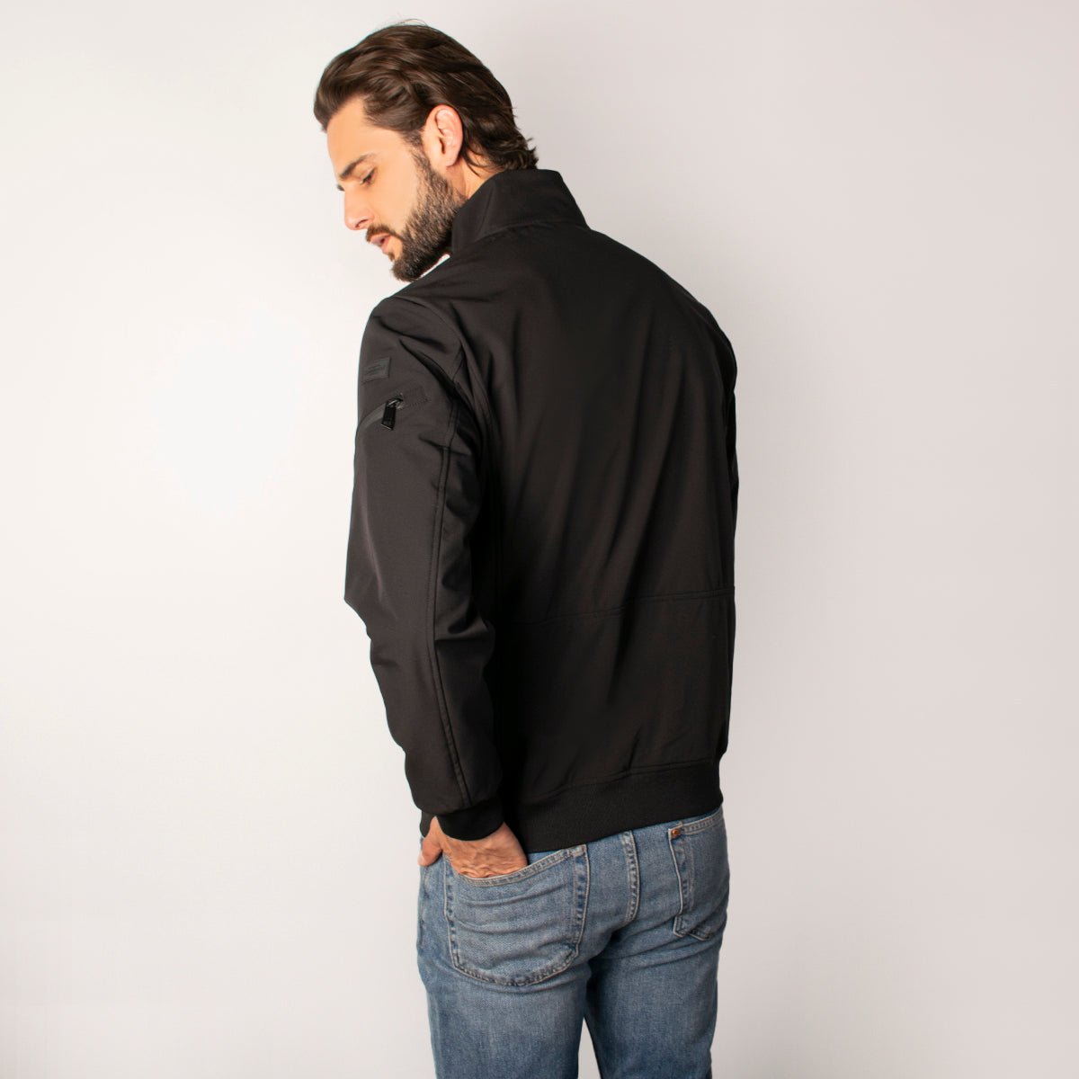 Foto 4 pulgar | Chamarra Greenlander Tipo Bomber    Casual, Ligera Y Con Bolsillos, Estilo Urbano Con Cierre Frontal Para Hombre