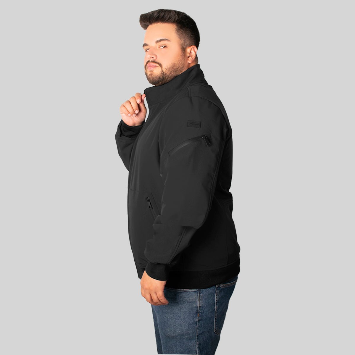 Foto 4 pulgar | Chamarra Greenlander Tipo Bomber    Casual, Ligera Y Con Bolsillos, Estilo Urbano Con Cierre Frontal Tallas Extra P