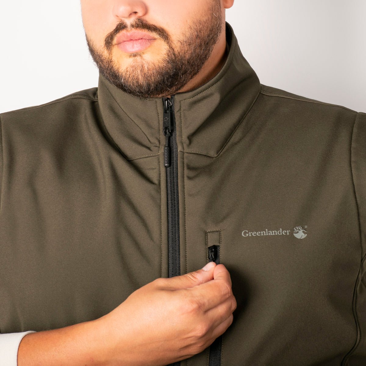 Foto 4 pulgar | Chaleco Greenlander Softshell   Impermeable, Ligero Y Térmico Con Cierre Y Bolsillos Funcionales Tallas Extra Para Hom