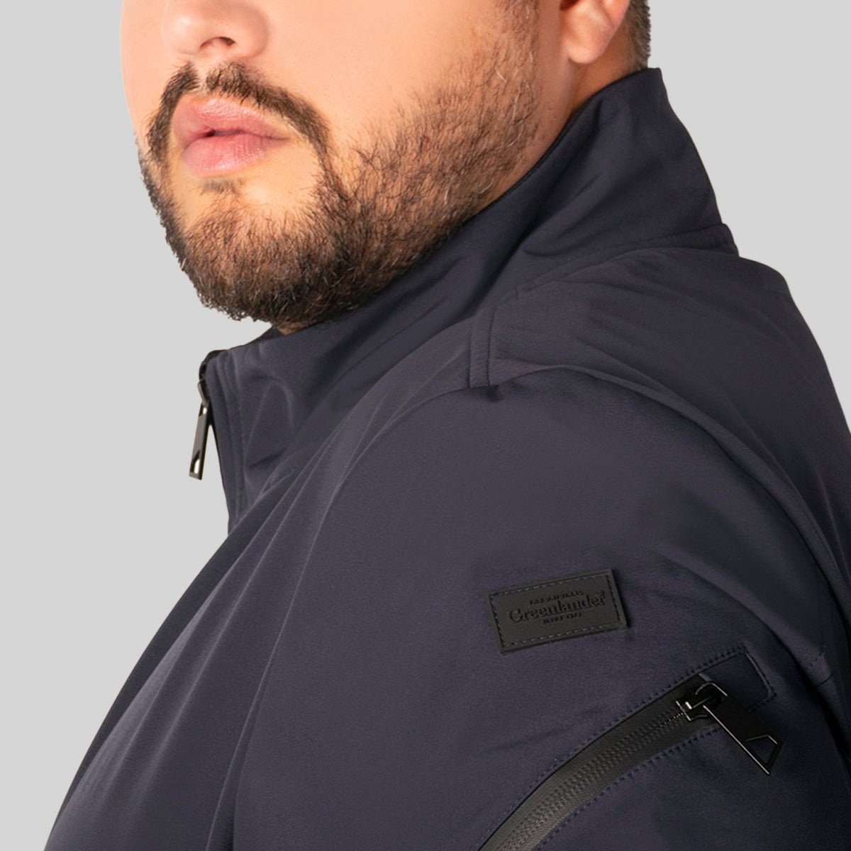 Foto 6 pulgar | Chamarra Greenlander Tipo Bomber    Casual, Ligera Y Con Bolsillos, Estilo Urbano Con Cierre Frontal Tallas Extra P