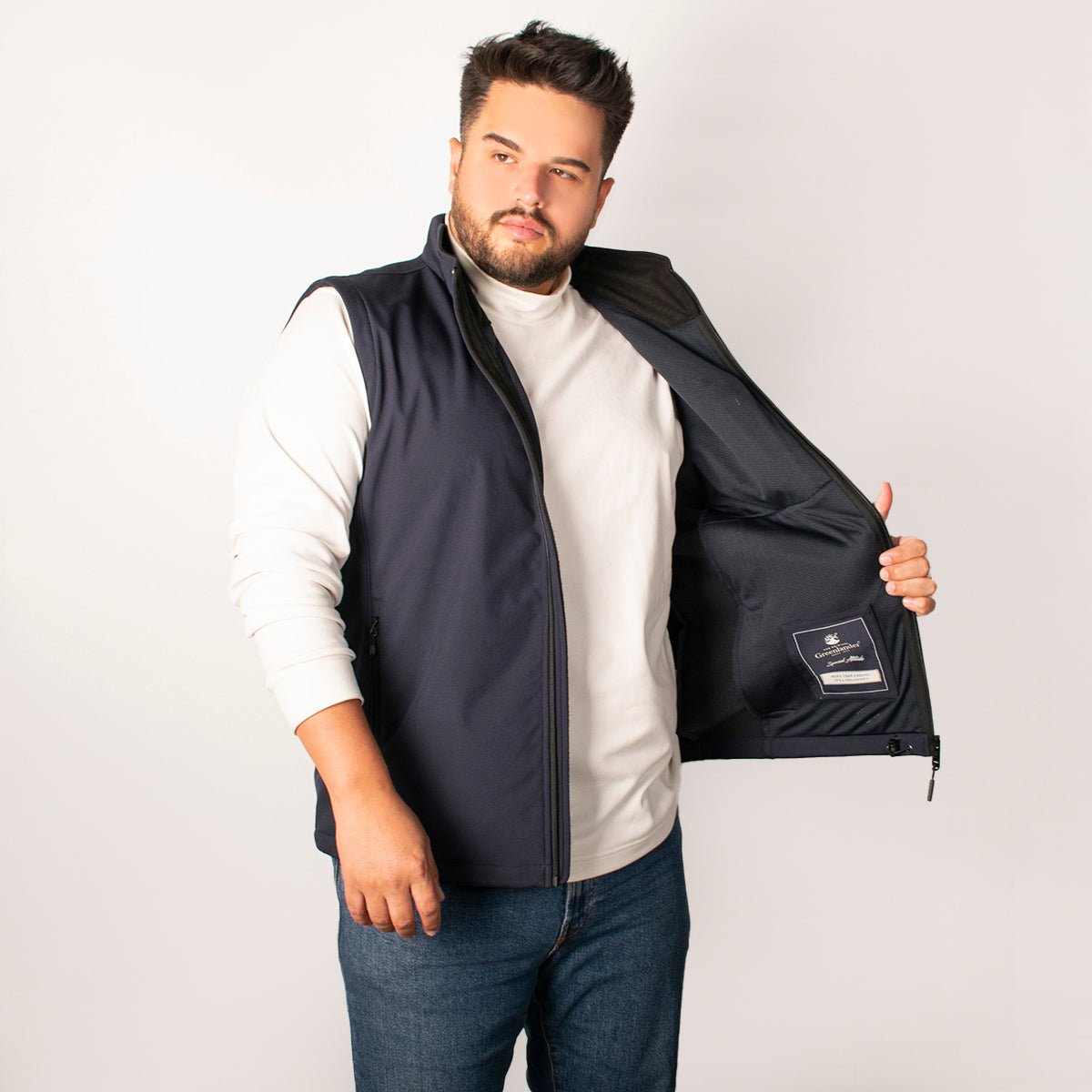 Foto 3 pulgar | Chaleco Greenlander Softshell   Impermeable, Ligero Y Térmico Con Cierre Y Bolsillos Funcionales Tallas Extra Para Hom