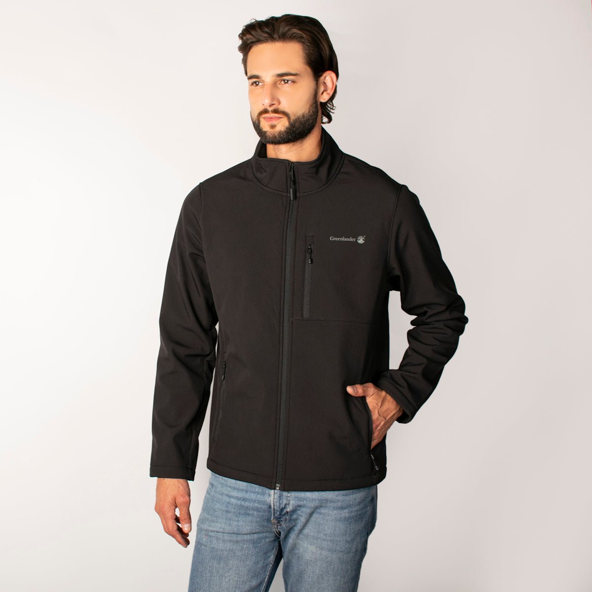Chamarra Greenlander Softshell Impermeable Y Corta Viento Casual Para Hombre