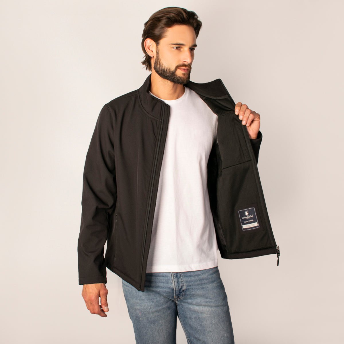 Foto 3 pulgar | Chamarra Greenlander Softshell Impermeable Y Corta Viento Casual Para Hombre