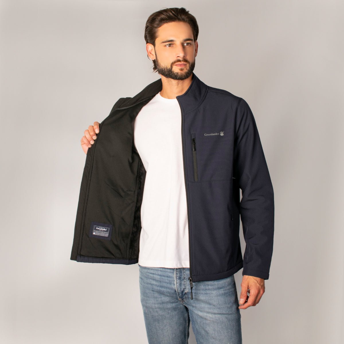 Foto 3 pulgar | Chamarra Greenlander Softshell Impermeable Y Corta Viento Casual Para Hombre