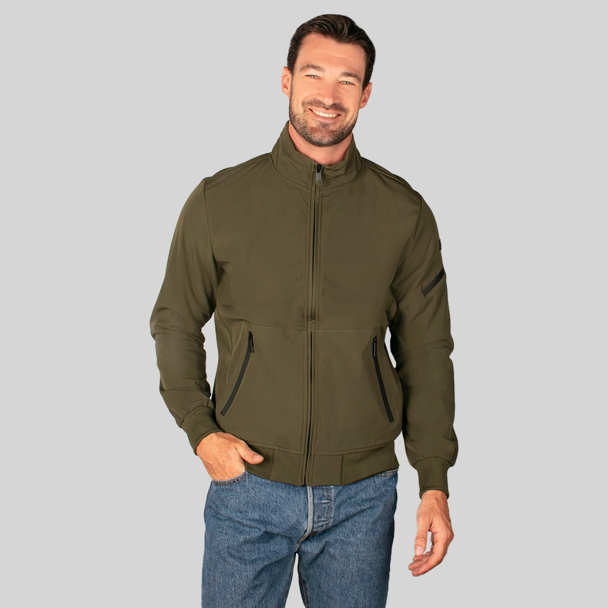 Foto 2 pulgar | Chamarra Grenlander Softshell Ligero Casual Para Hombre