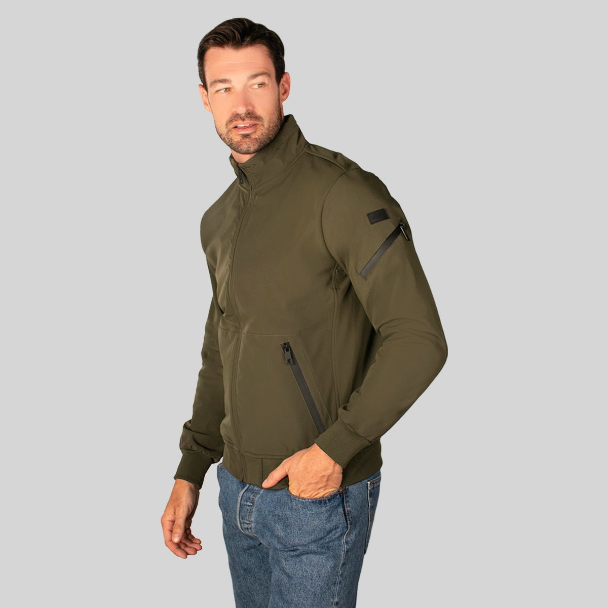 Foto 4 pulgar | Chamarra Grenlander Softshell Ligero Casual Para Hombre