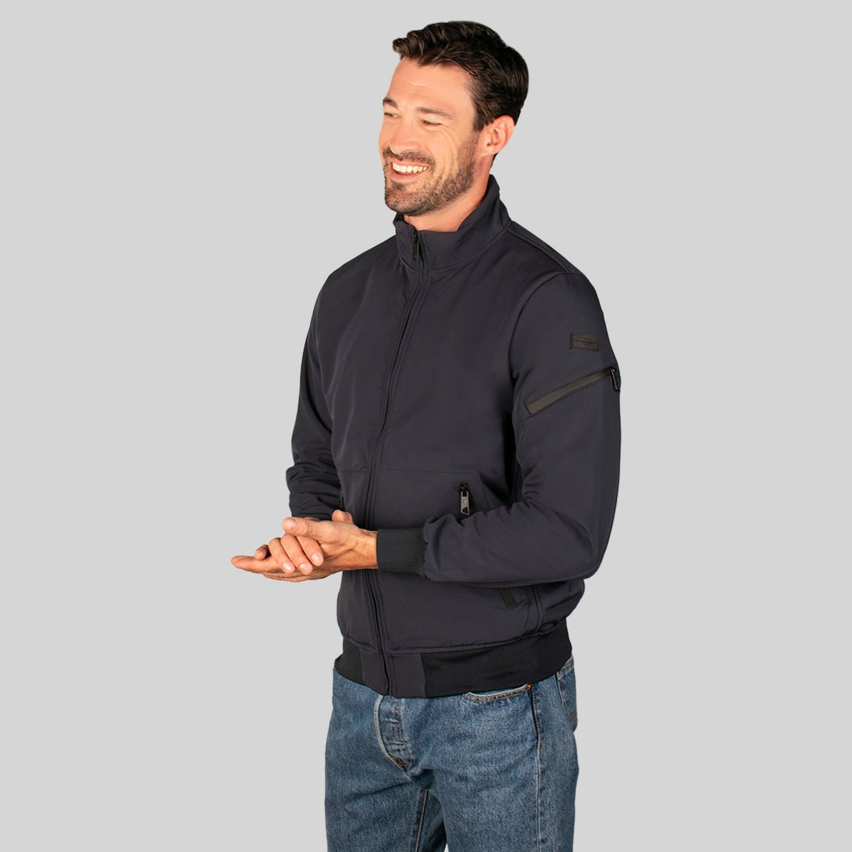 Foto 2 pulgar | Chamarra Grenlander Softshell Ligero Casual Para Hombre