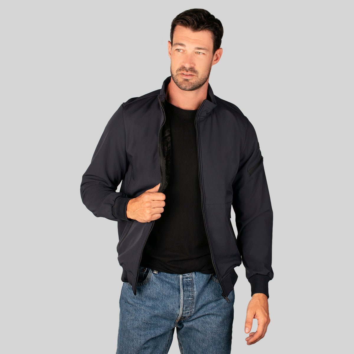 Foto 3 pulgar | Chamarra Grenlander Softshell Ligero Casual Para Hombre