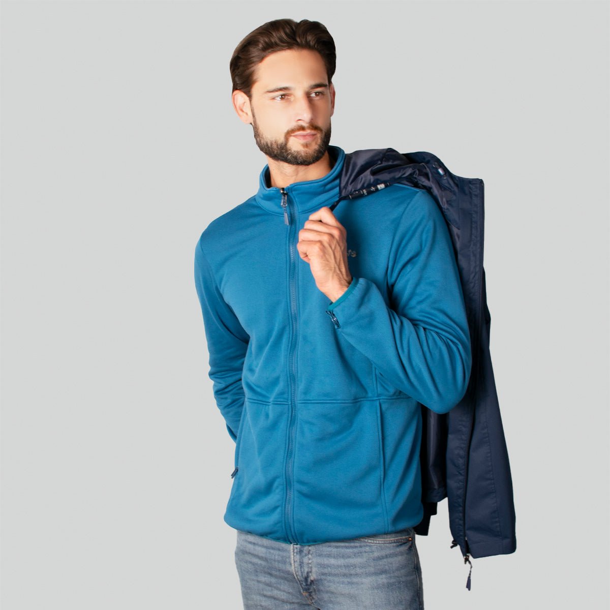 Foto 3 pulgar | Chamarra Greenlander Rompevientos 2 En 1 Casual Para Hombre