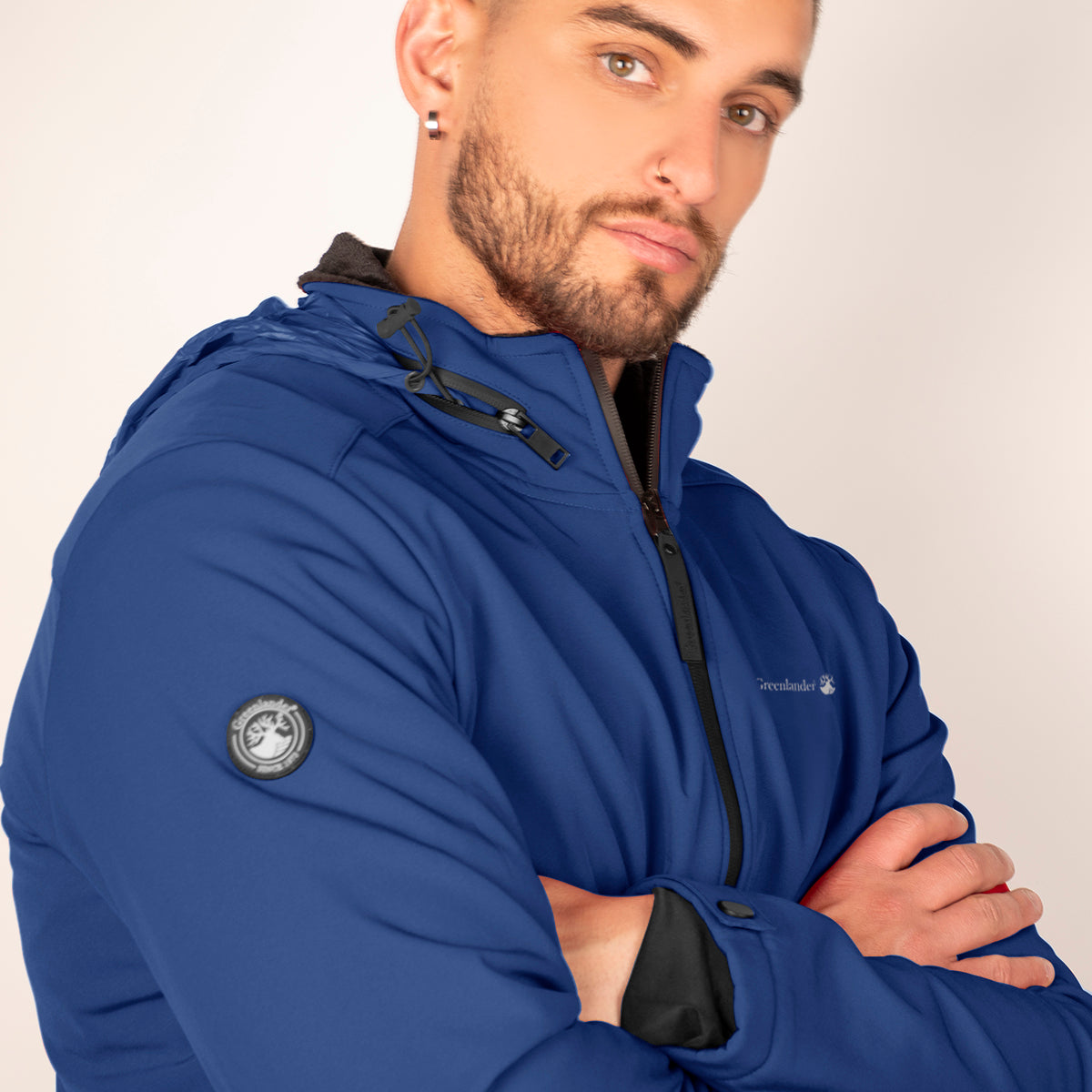 Foto 5 pulgar | Chamarra Greenlnder Softshell Impermeable Con Capucha Cortaviento Para Hombre