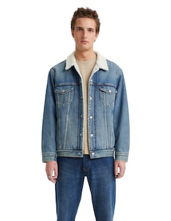 Foto 1 | Levi’s Chamarra Trucker De Mezclilla Sherpa Para Hombre