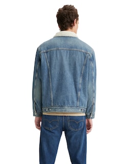 Foto 3 | Levi’s Chamarra Trucker De Mezclilla Sherpa Para Hombre