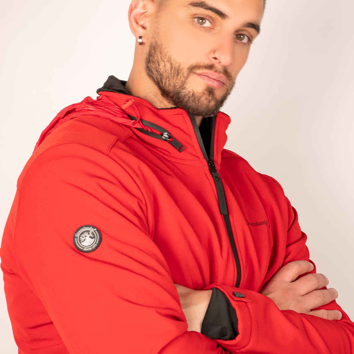 Foto 6 pulgar | Chamarra Greenlnder Softshell Impermeable Con Capucha Cortaviento Para Hombre