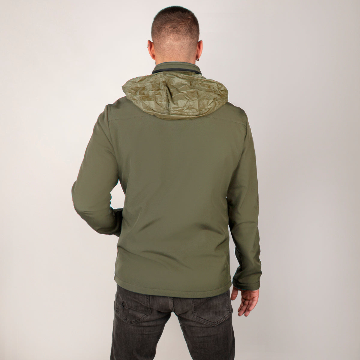 Foto 5 pulgar | Chamarra Greenlnder Softshell Impermeable Con Capucha Cortaviento Para Hombre