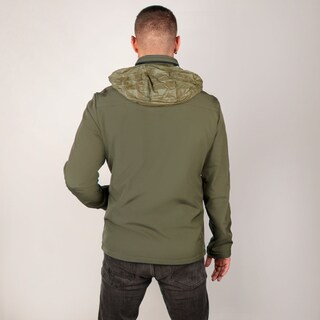 Foto 4 | Chamarra Greenlnder Softshell Impermeable Con Capucha Cortaviento Para Hombre