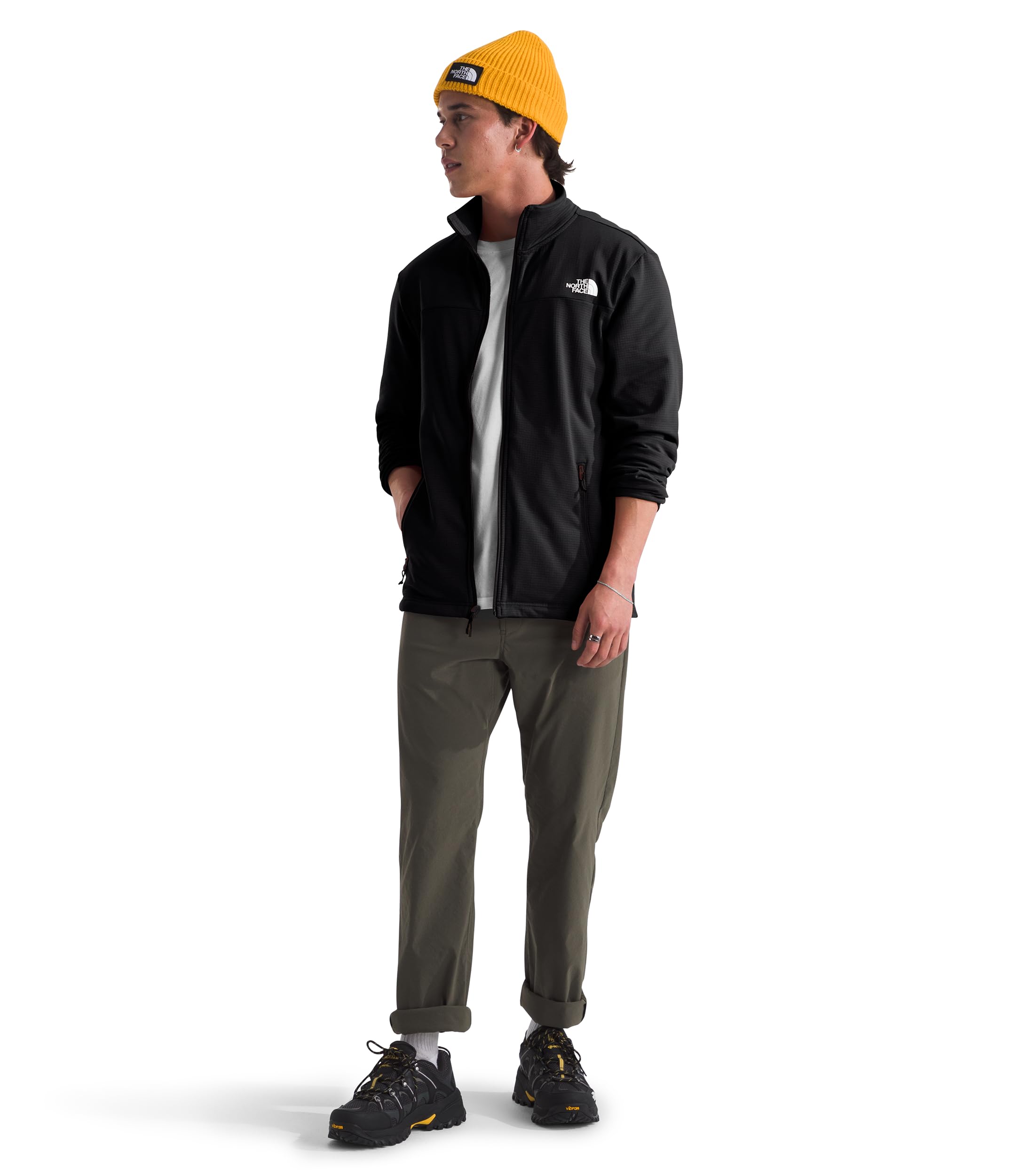 Foto 3 pulgar | Chaqueta The North Face Cedar Trail Grid De Forro Polar Para Hombre, Color Negro - Venta Internacional.