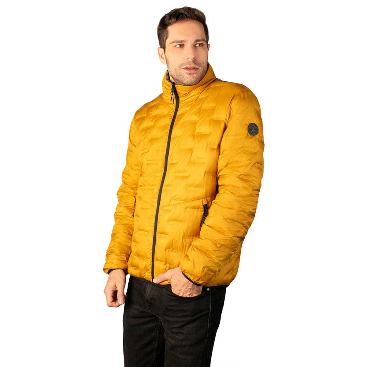 Foto 4 pulgar | Chamarra Greenlander Capitonada Doble Vista Con Termo Sellado Para Hombre