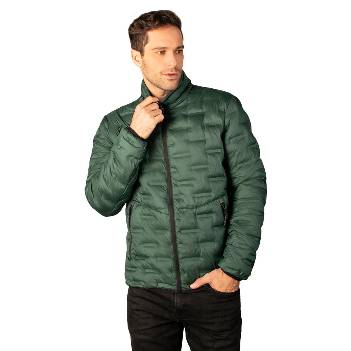 Chamarra Greenlander Capitonada Doble Vista Con Termo Sellado Para Hombre