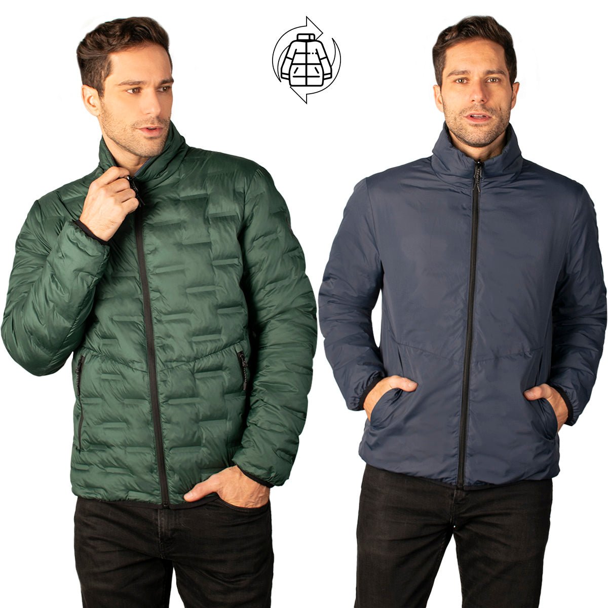 Foto 7 pulgar | Chamarra Greenlander Capitonada Doble Vista Con Termo Sellado Para Hombre