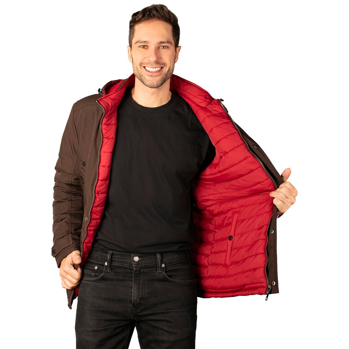 Foto 3 pulgar | Chamarra Greenlander Reversible Con Gorro Desmontable Para Hombre