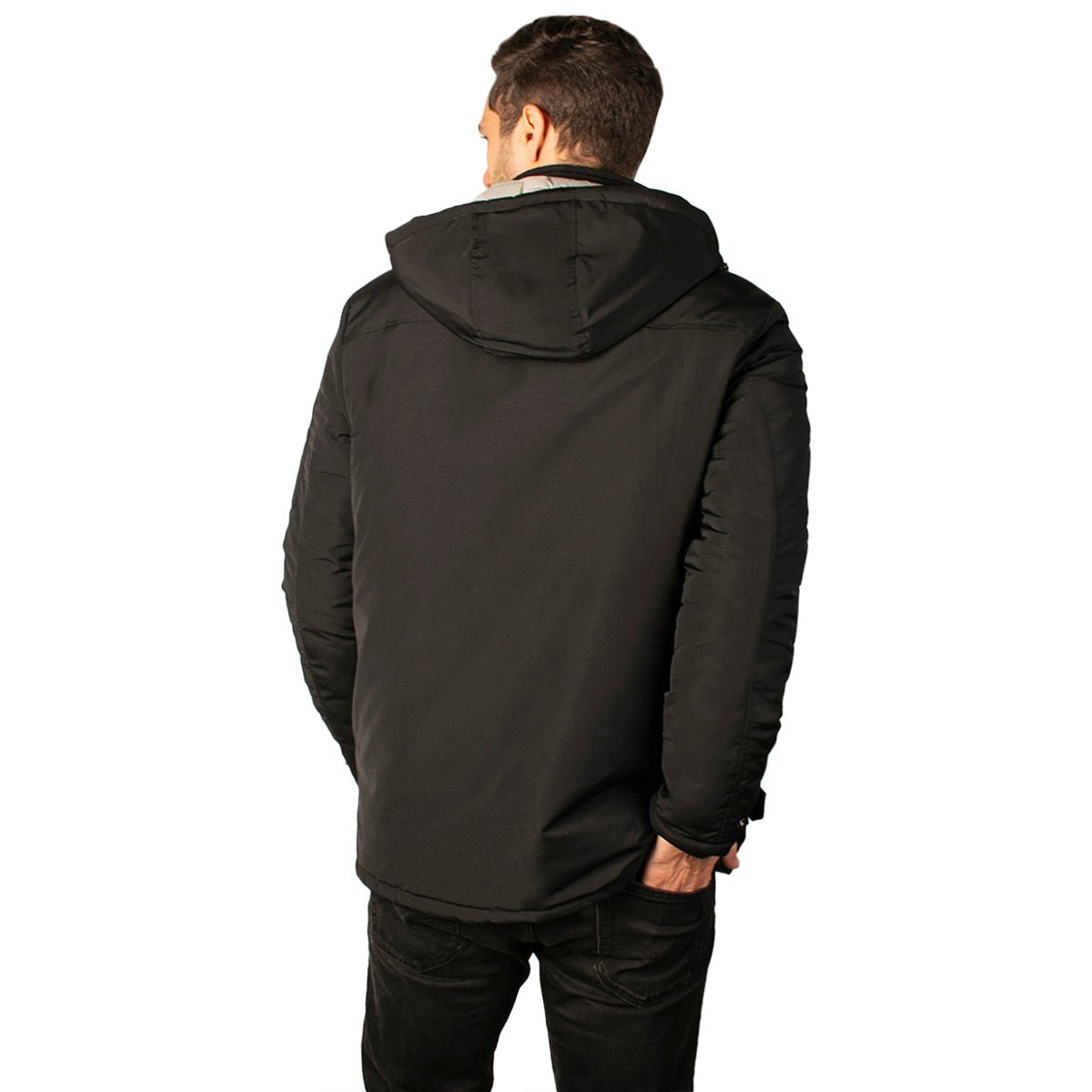 Foto 5 | Chamarra Greenlander Reversible Con Gorro Desmontable Para Hombre