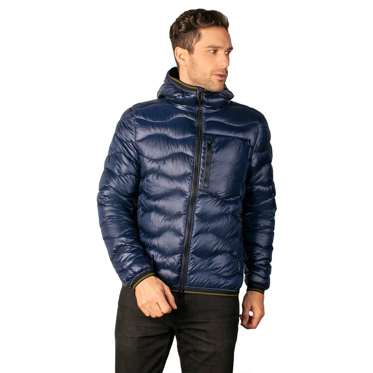 Chamarra Greenlander Capitonada Con Gorro Para Hombre