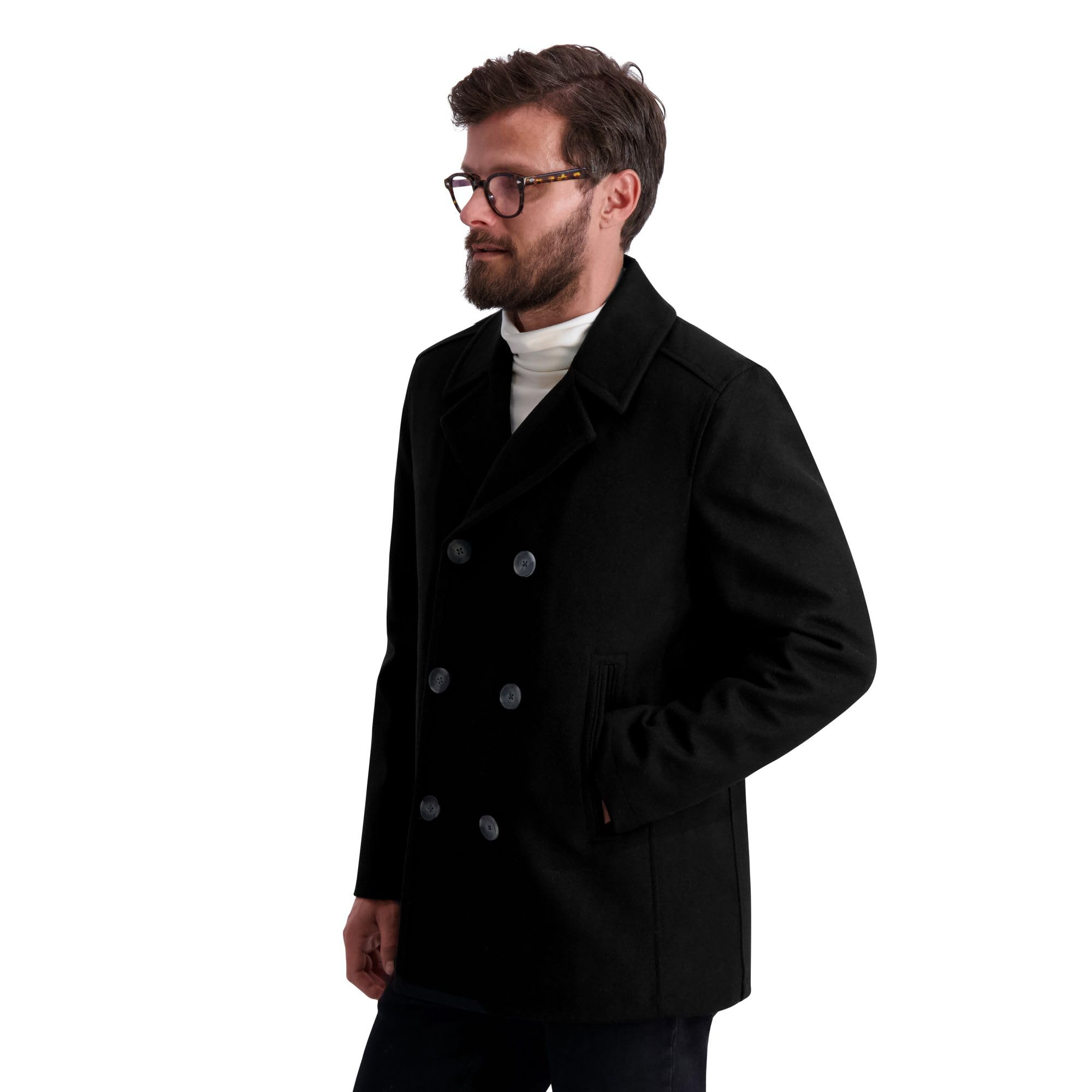Foto 3 pulgar | Coat Nautica Para Hombre, Mezcla De Lana, Doble Botonadura, Talla Grande - Venta Internacional.