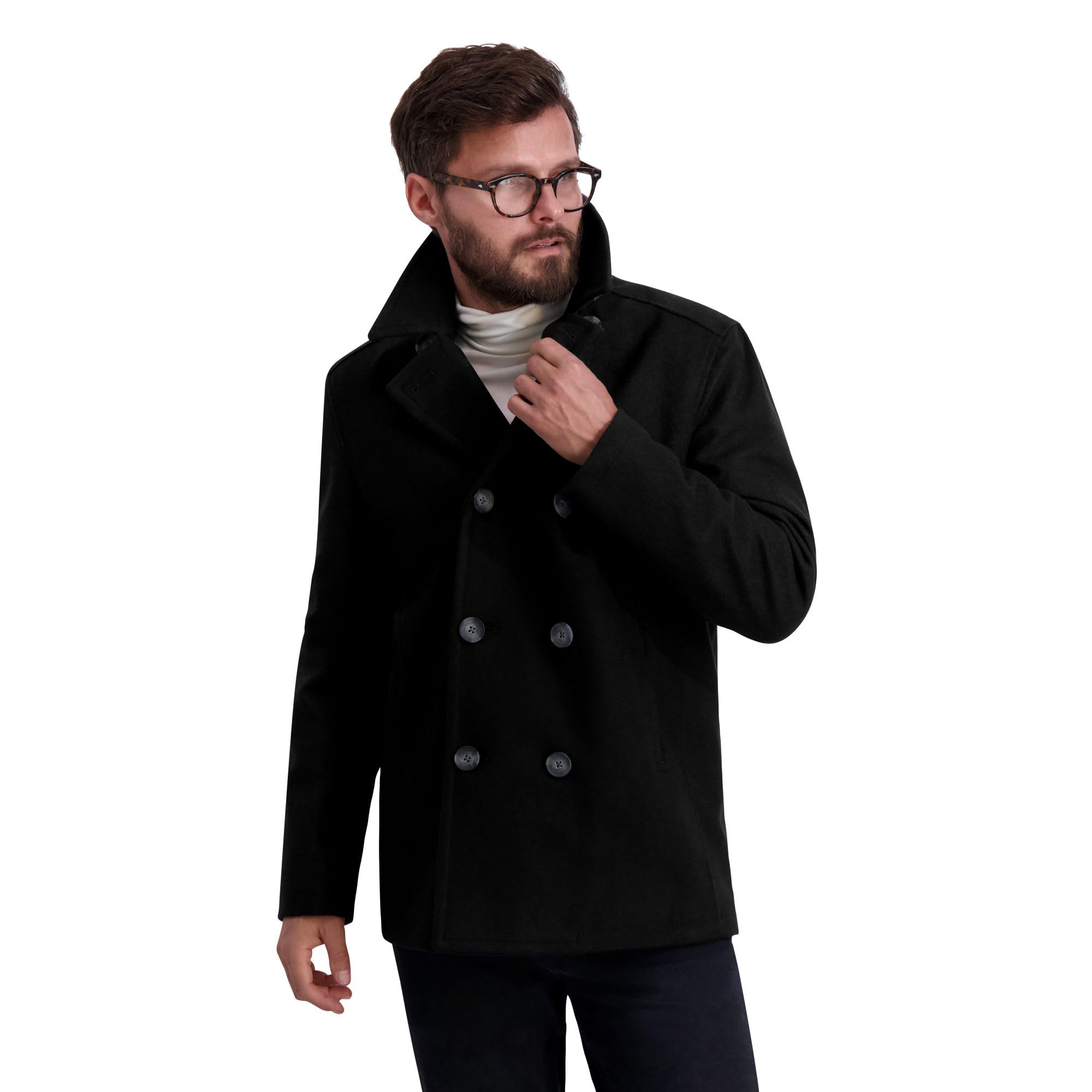 Foto 5 pulgar | Coat Nautica Para Hombre, Mezcla De Lana, Doble Botonadura, Talla Grande - Venta Internacional.