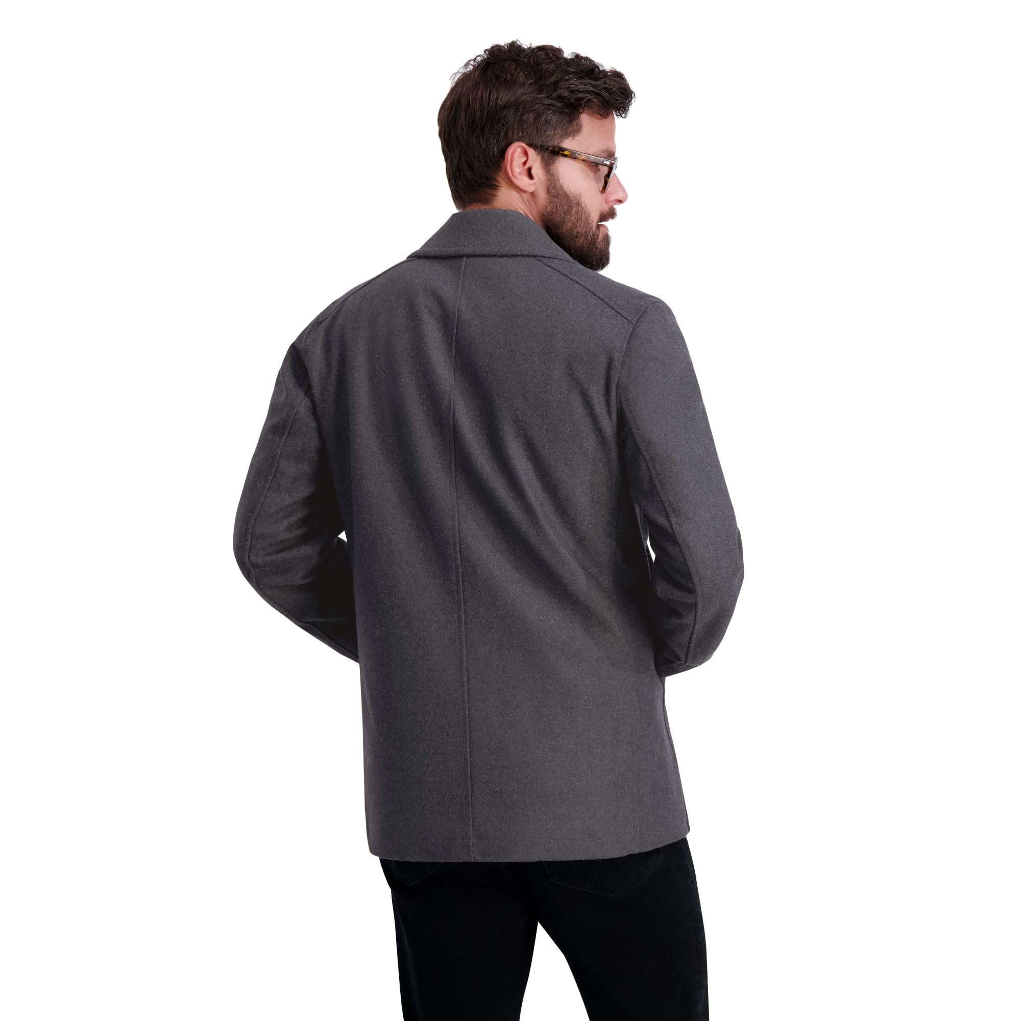 Foto 4 pulgar | Peacoat Nautica Para Hombre, Clásico, Doble Botonadura, Vintage, Color Carbón - Venta Internacional.