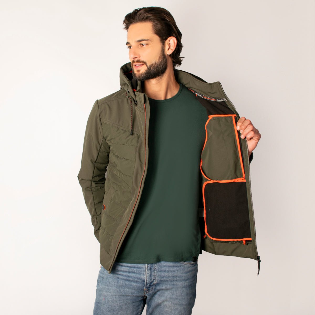 Foto 3 pulgar | Chamarra Greenlander Con Gorro Desmontable Para Hombre