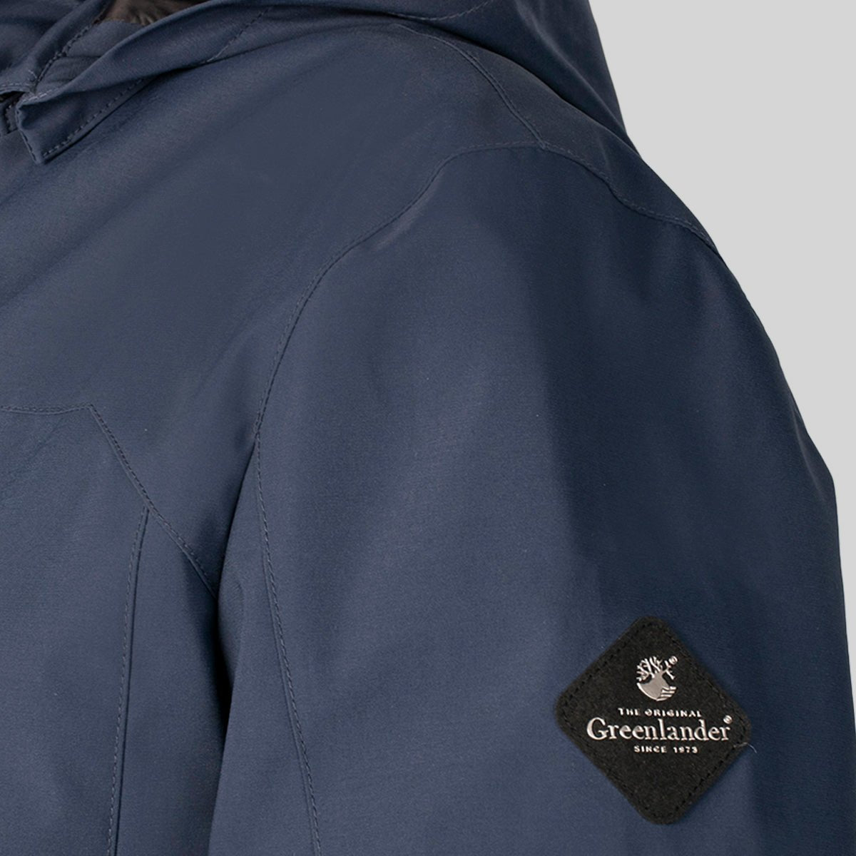 Foto 7 pulgar | Chamarra Greenlander Con Capucha Ligera Azul Marino Tallas Extra Para Hombre